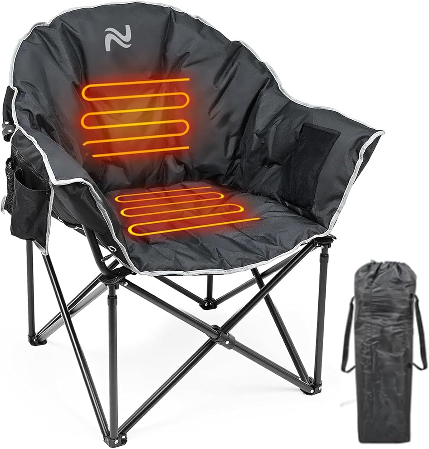 HeatLounge™ Isıtmalı Taşınabilir Kamp ve Balkon Sandalyesi