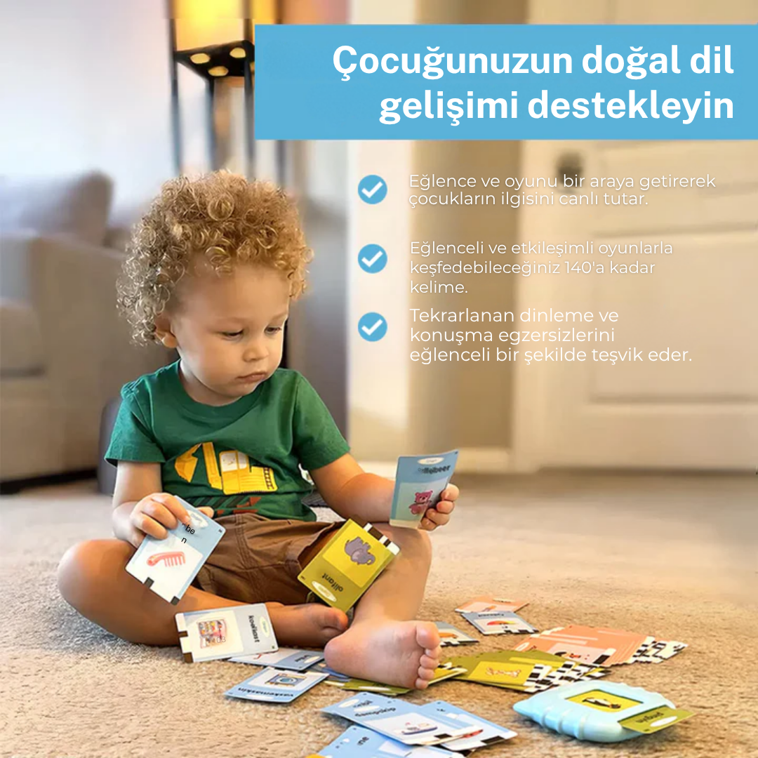 KiddyLingo Anadil Gibi İngilizce - Erken Yaş Kartları (1-6 Yaş)