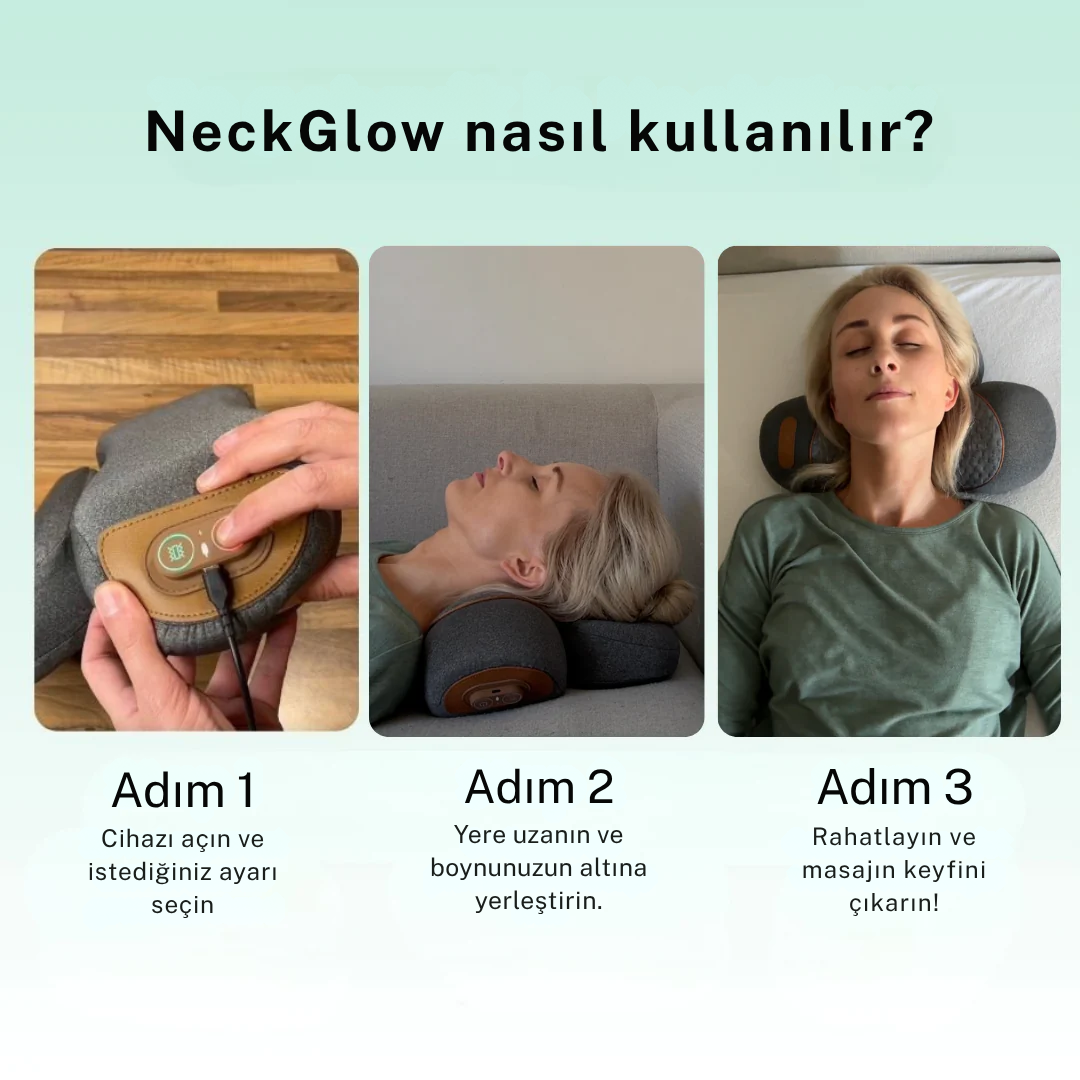 NeckGlow™ Akıllı Boyun ve Omuz Masaj Cihazı