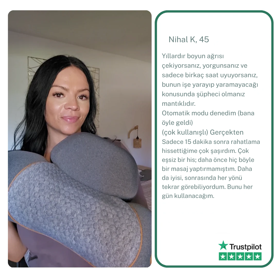 NeckGlow™ Akıllı Boyun ve Omuz Masaj Cihazı