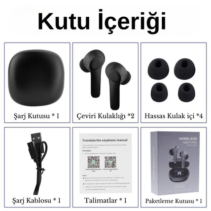 LinguaPods™ Gerçek Sohbet Çeviri Kulaklıkları