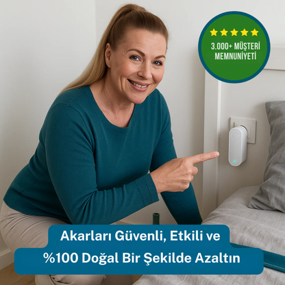 MiteZero™ Ultrasonik Toz Temizleyici – Alerjiye Son!