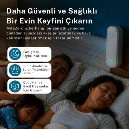 MiteZero™ Ultrasonik Toz Temizleyici – Alerjiye Son!