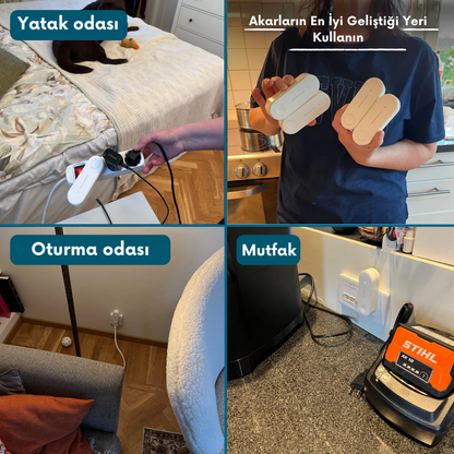 MiteZero™ Ultrasonik Toz Temizleyici – Alerjiye Son!